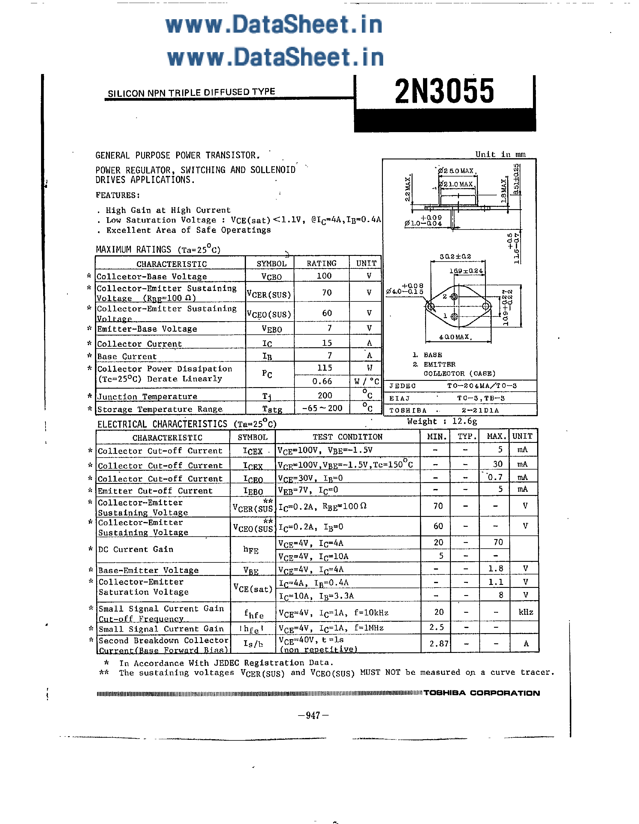 Explore The N Npn Transistor Datasheet For Comprehensive Insights