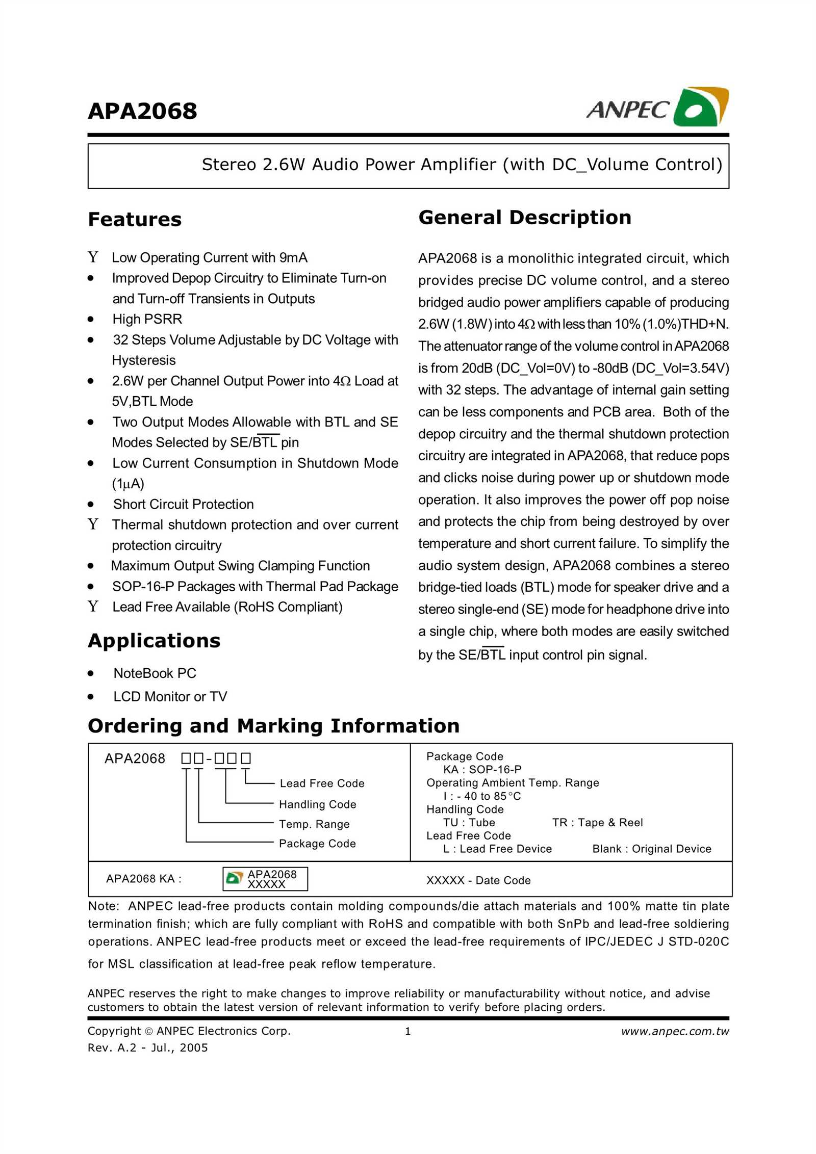 2068-datasheet 2068-datasheet