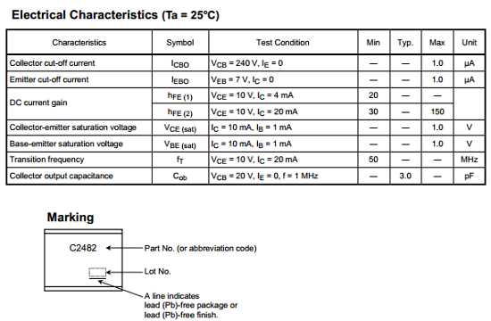 2sc2482-datasheet