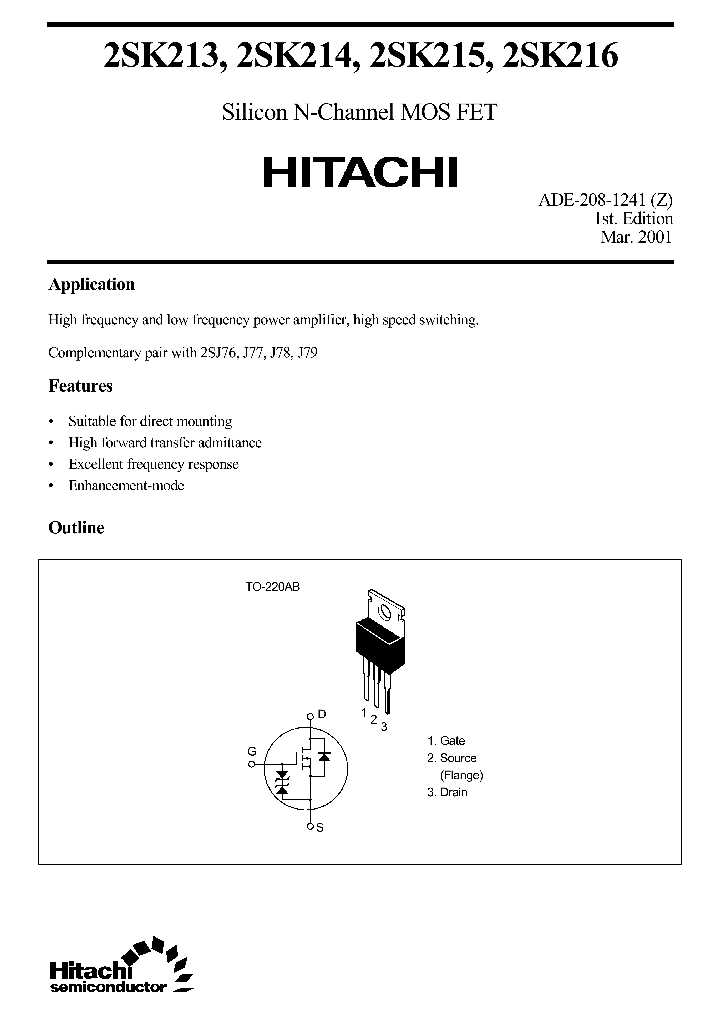 2sk147-datasheet 2sk147-datasheet