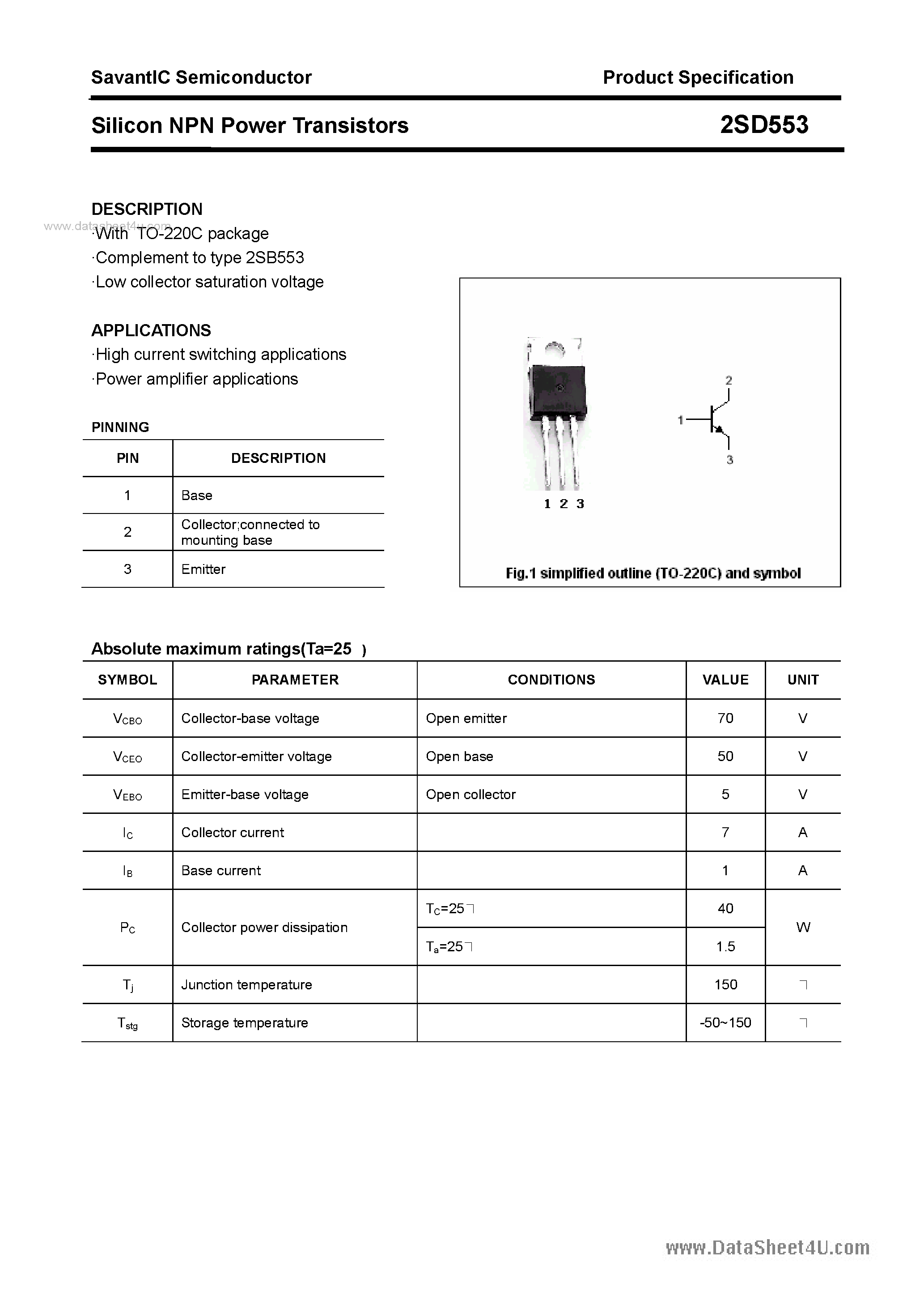 2sd571-datasheet 2sd571-datasheet