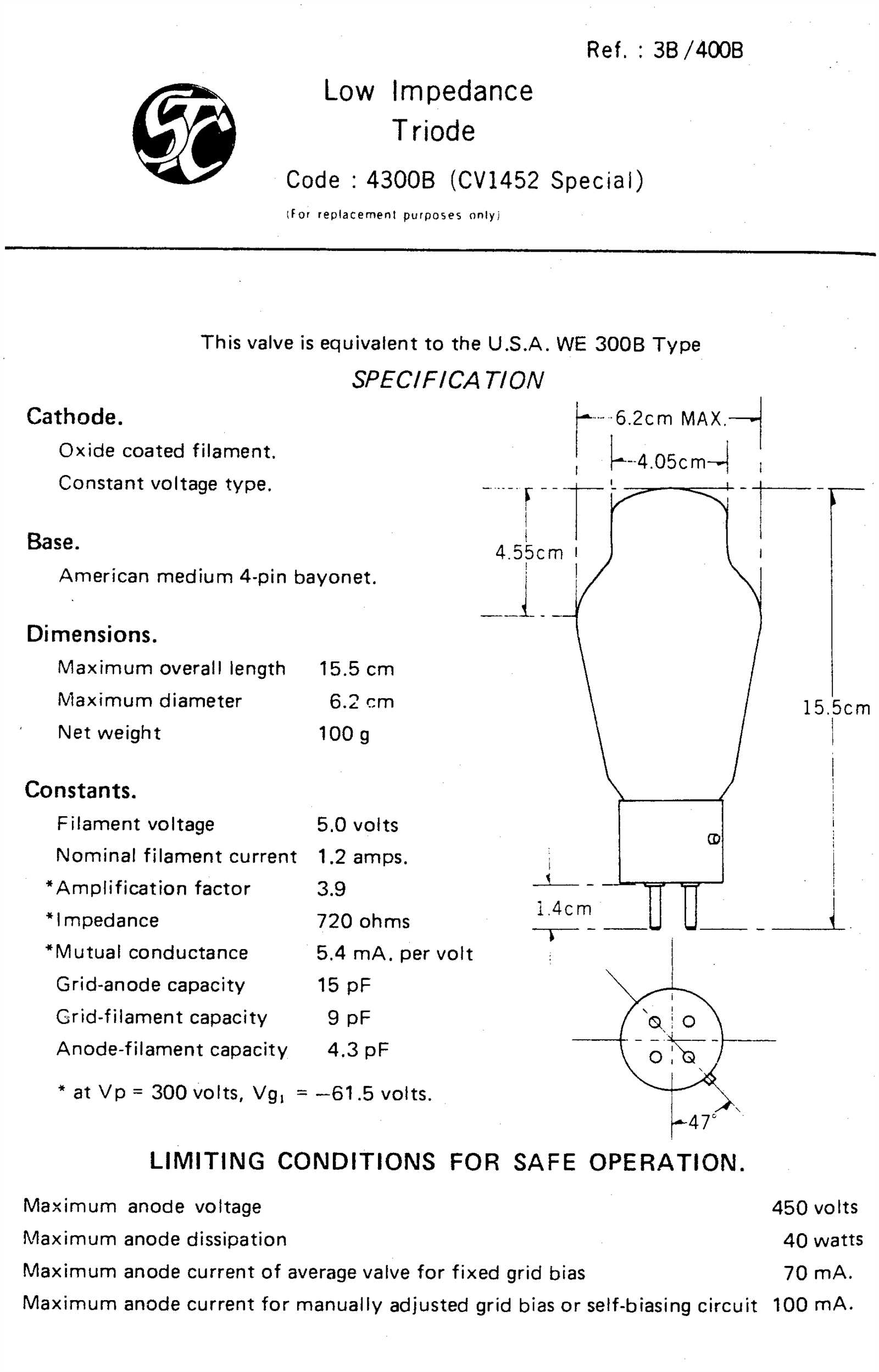 300b-tube-datasheet 300b-tube-datasheet