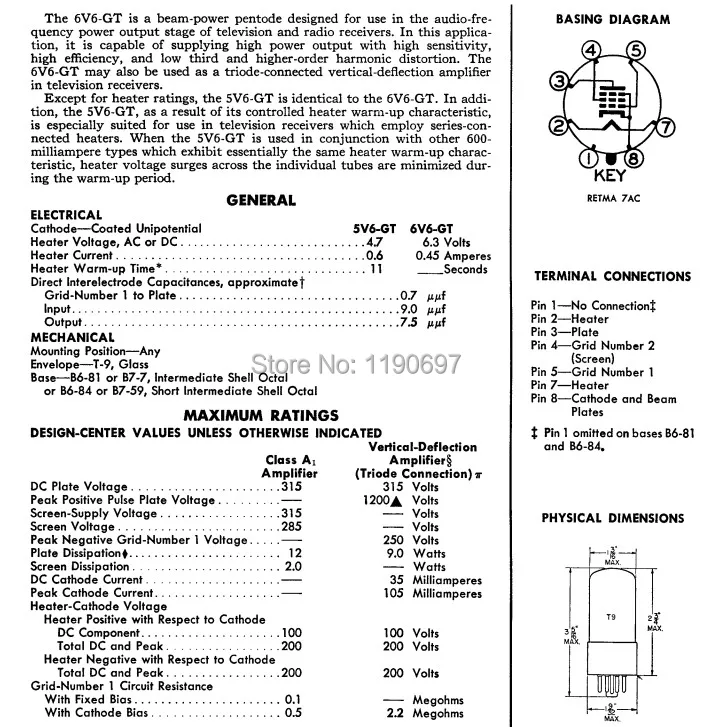 6j8-tube-datasheet 6j8-tube-datasheet
