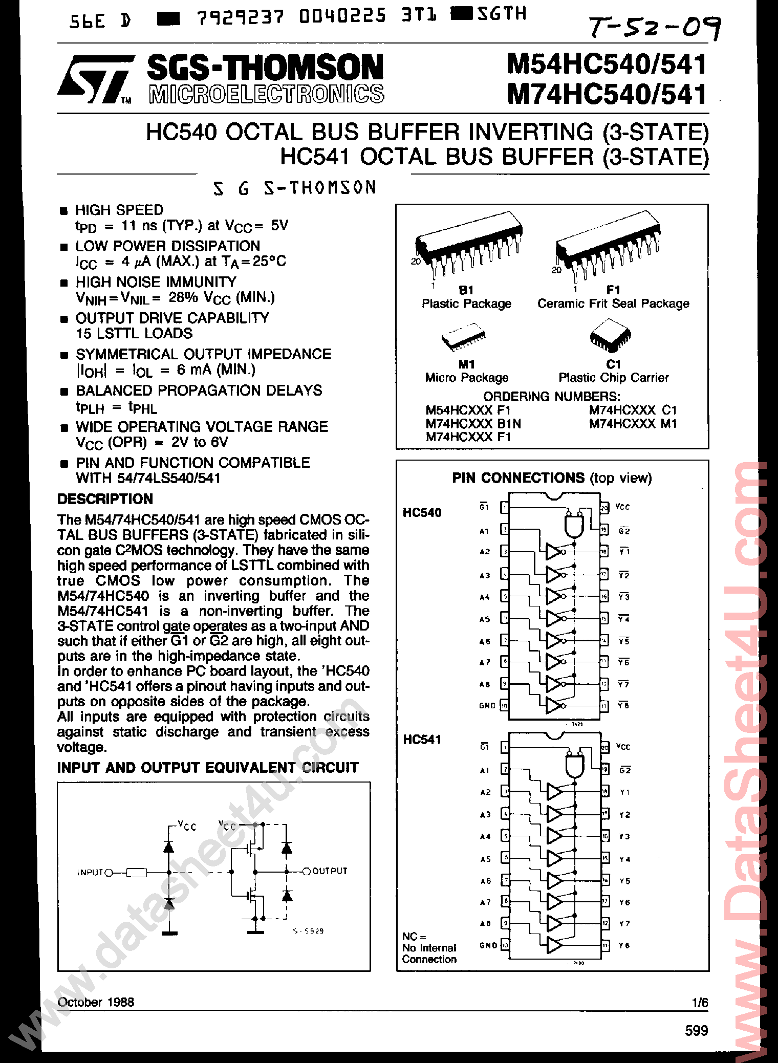 74hc540-datasheet 74hc540-datasheet