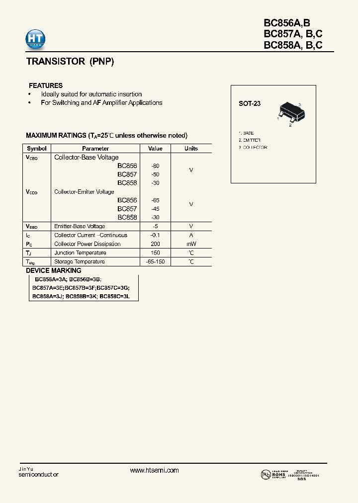 bc858-datasheet bc858-datasheet