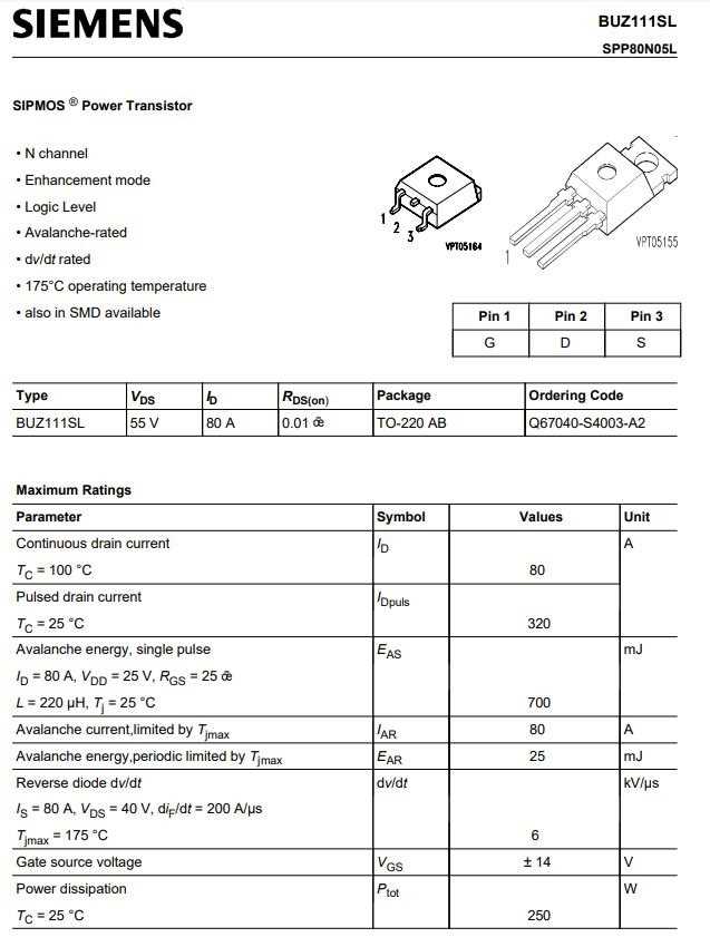 buz11a-datasheet