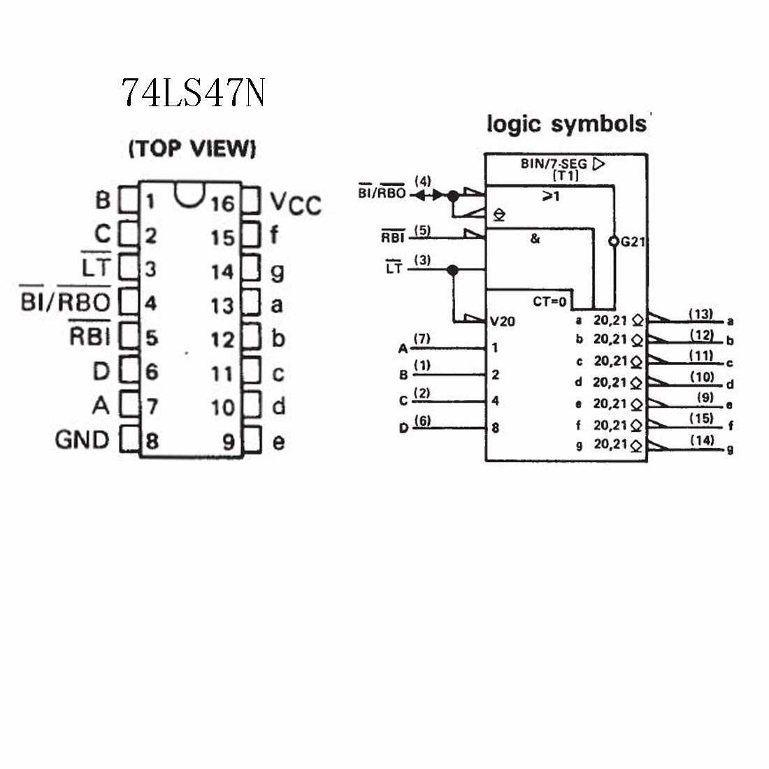 datasheet-74ls47n datasheet-74ls47n