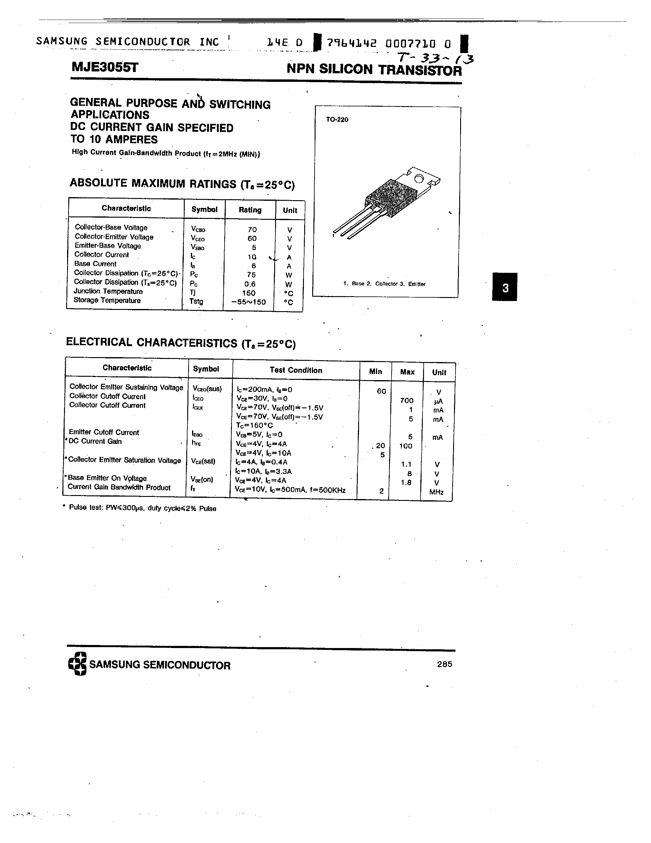 e2955t-datasheet e2955t-datasheet