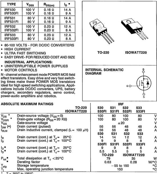 irf540-datasheet