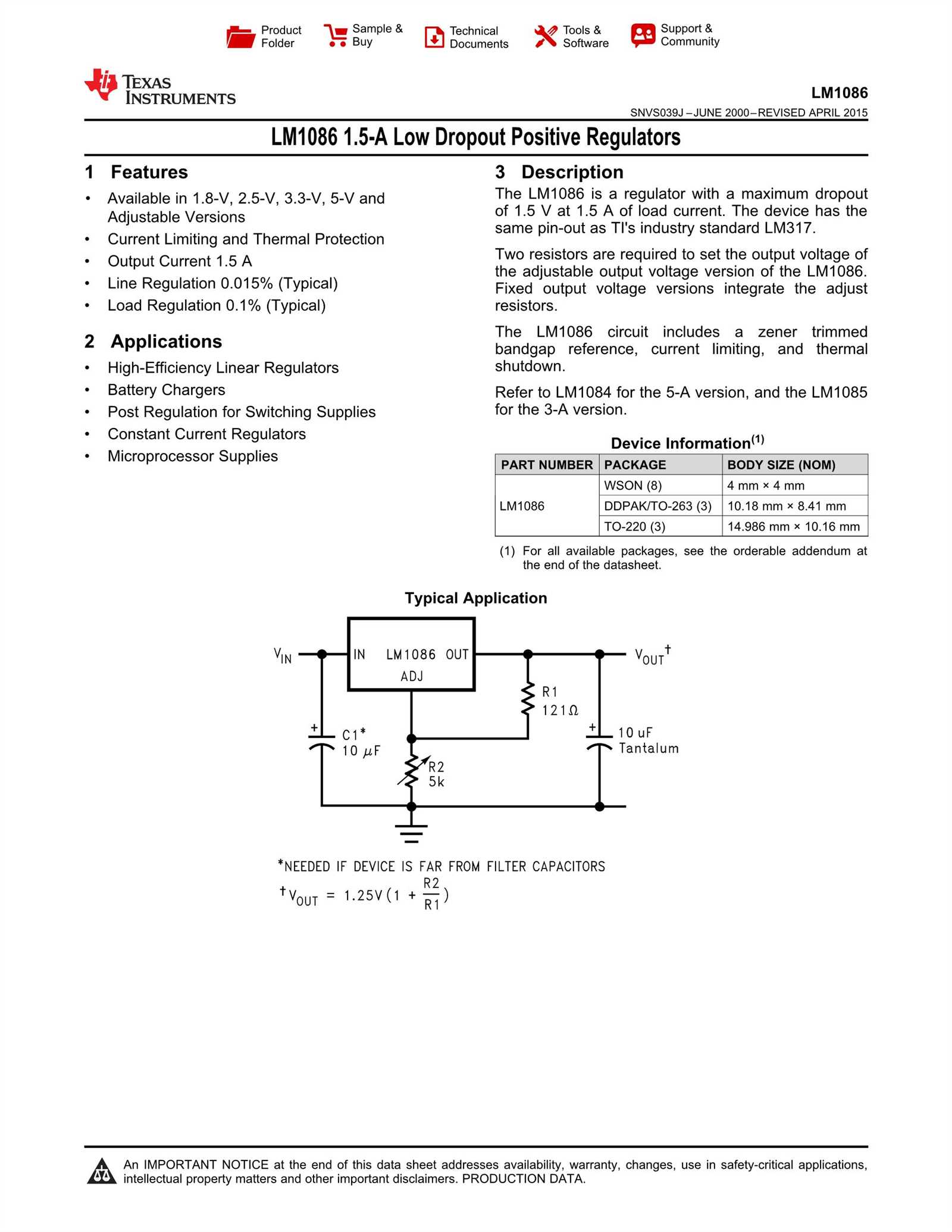 lm1086-datasheet lm1086-datasheet