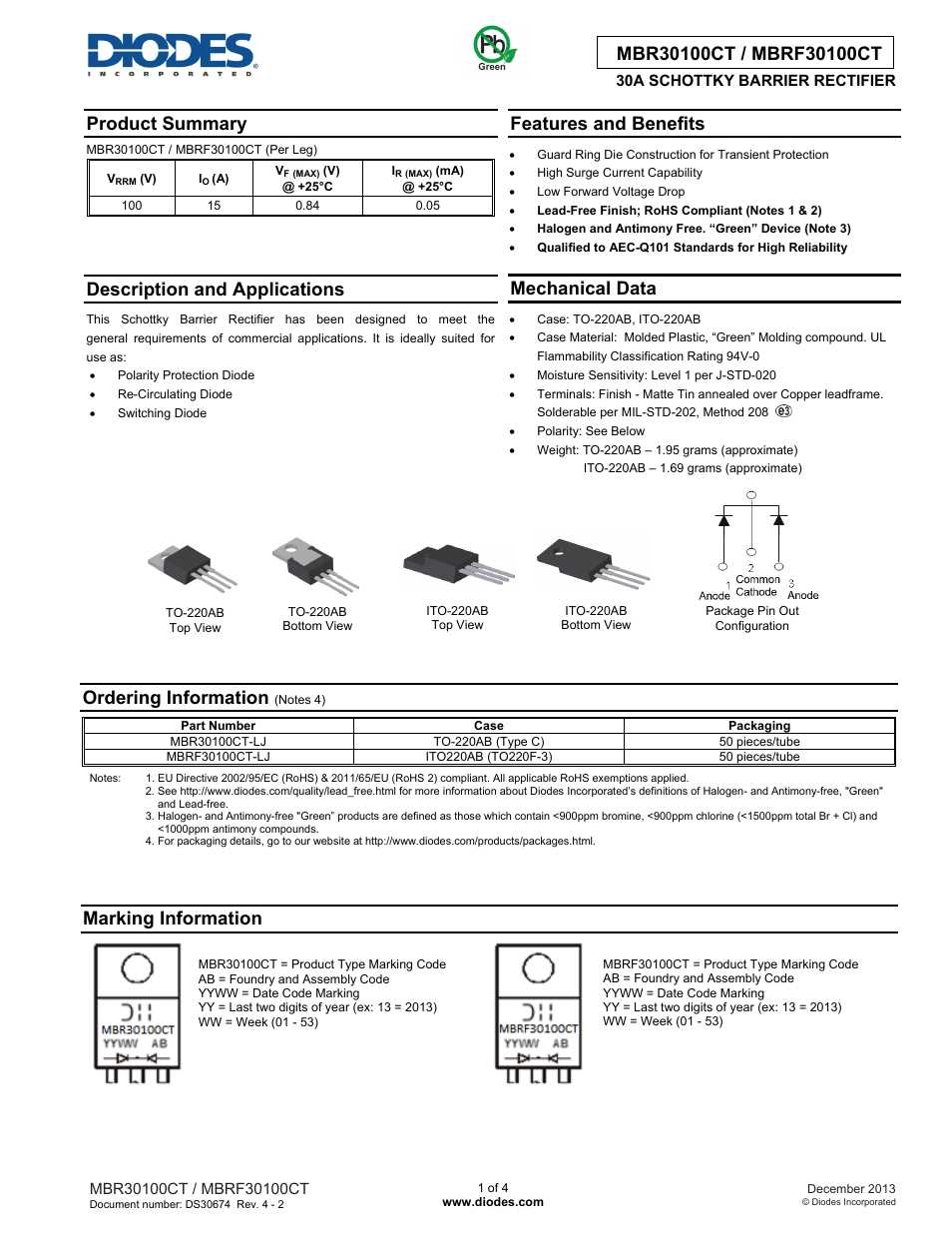 mbr30100ct-datasheet