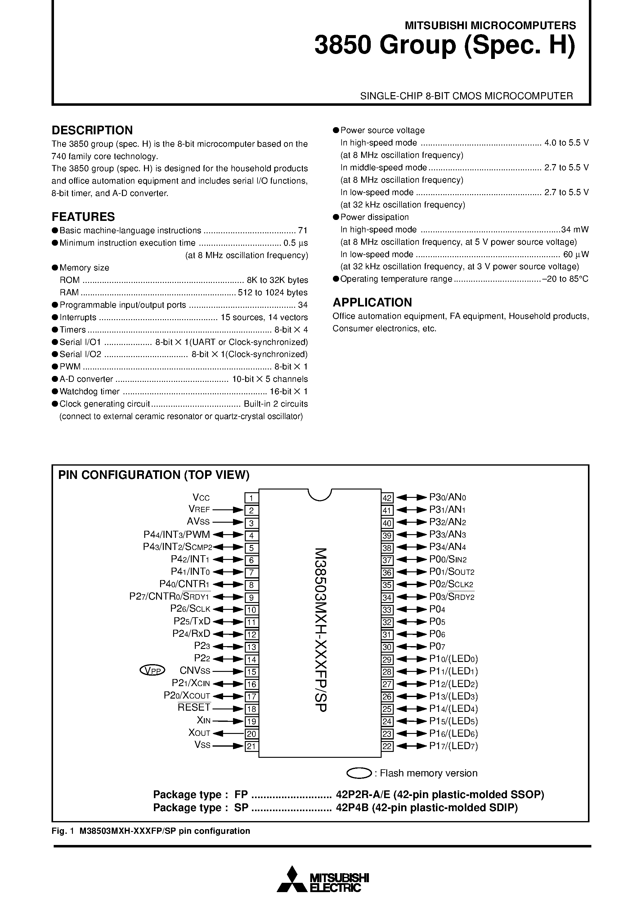 mitsubishi-datasheet