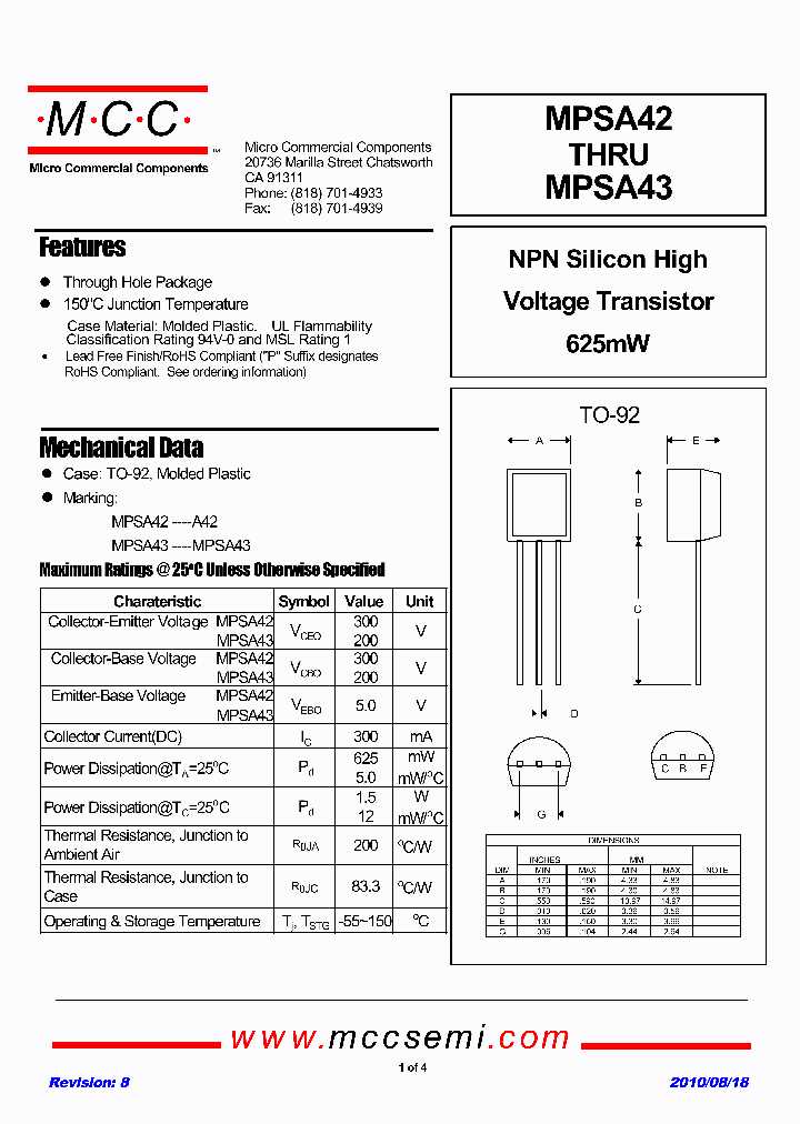 mpsa12-datasheet mpsa12-datasheet