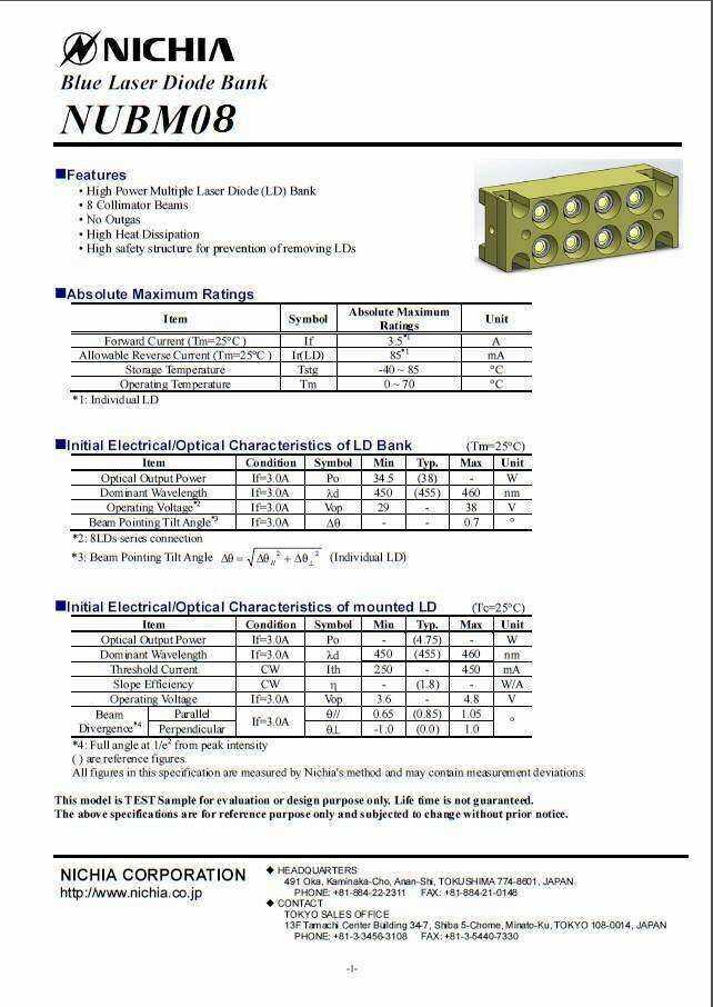 nichia-nubm44-datasheet