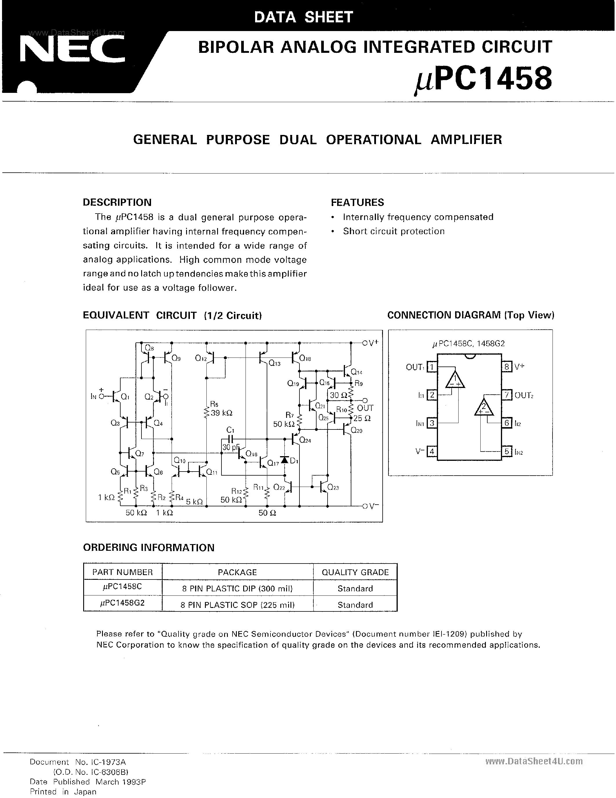op-amp-1458-datasheet