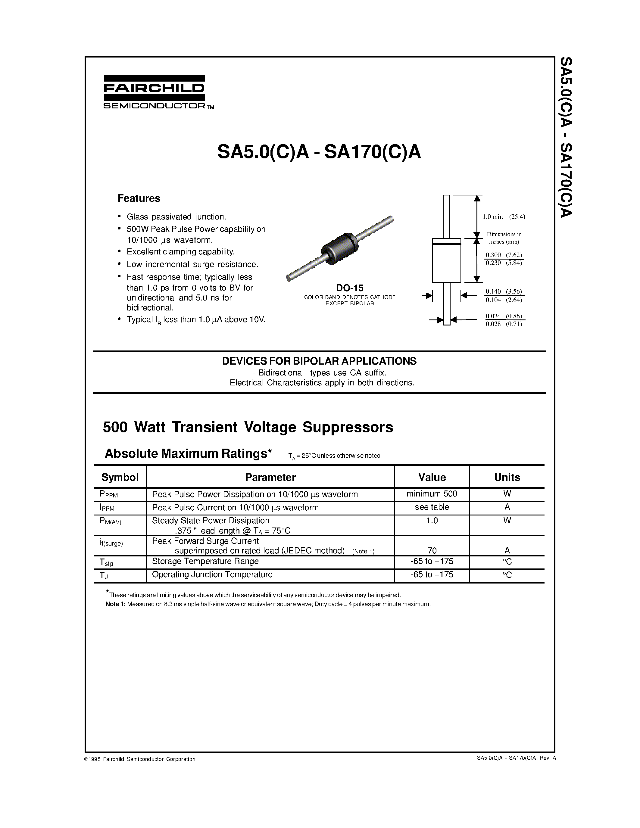 p6ke350a-datasheet