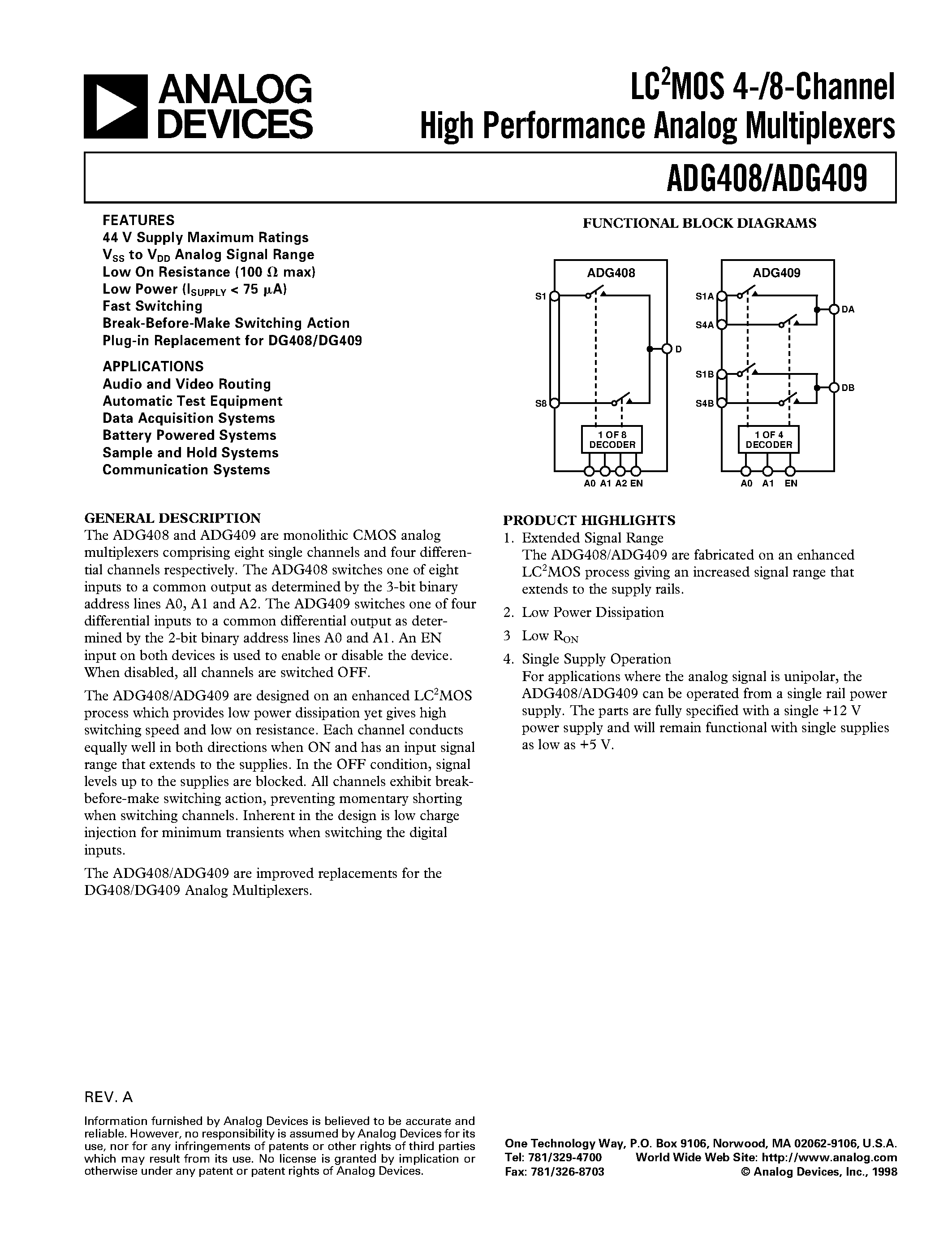 adg408-datasheet adg408-datasheet
