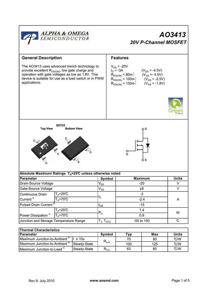 ao3413-datasheet