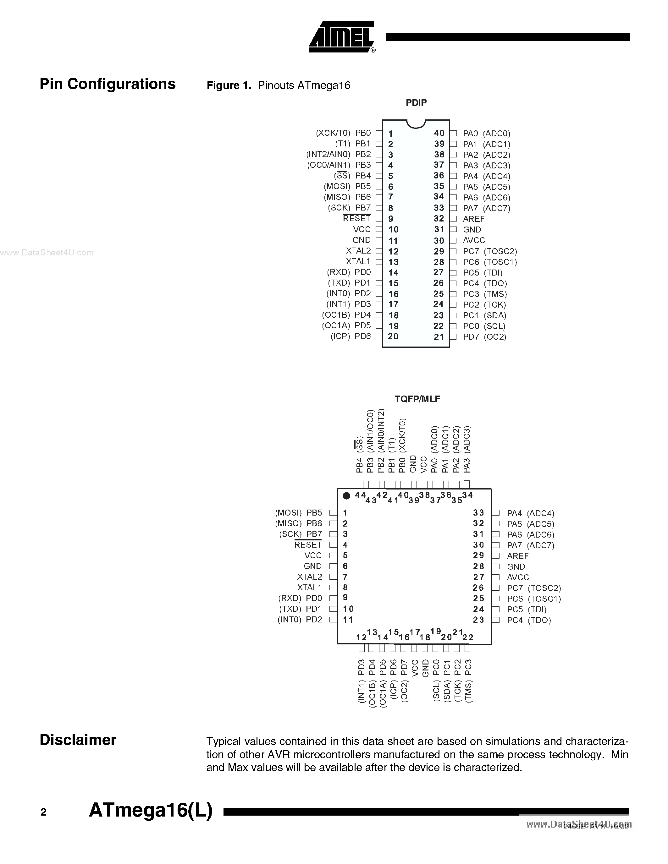 atmel-datasheet atmel-datasheet