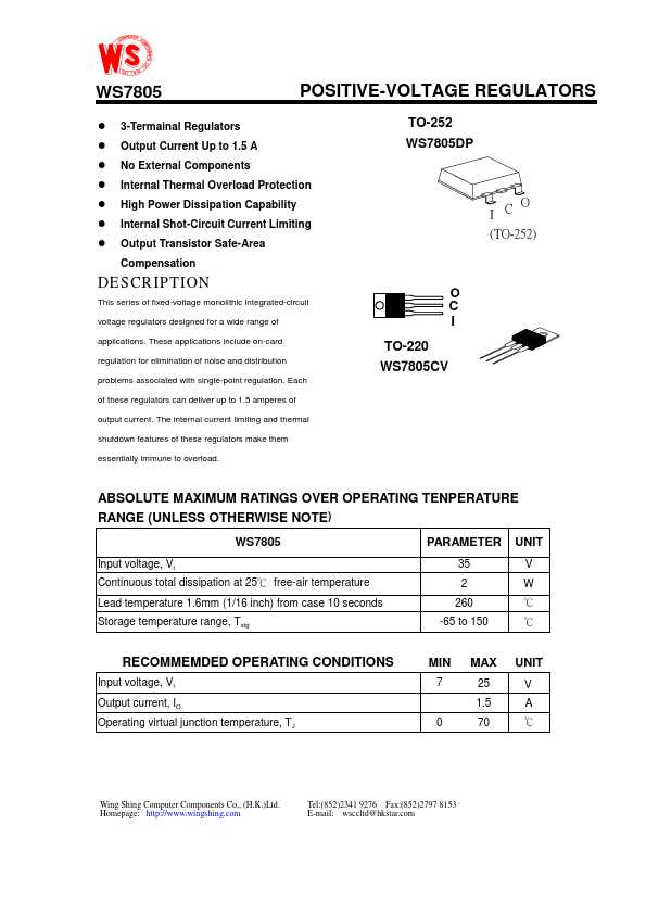7805cv-st-datasheet