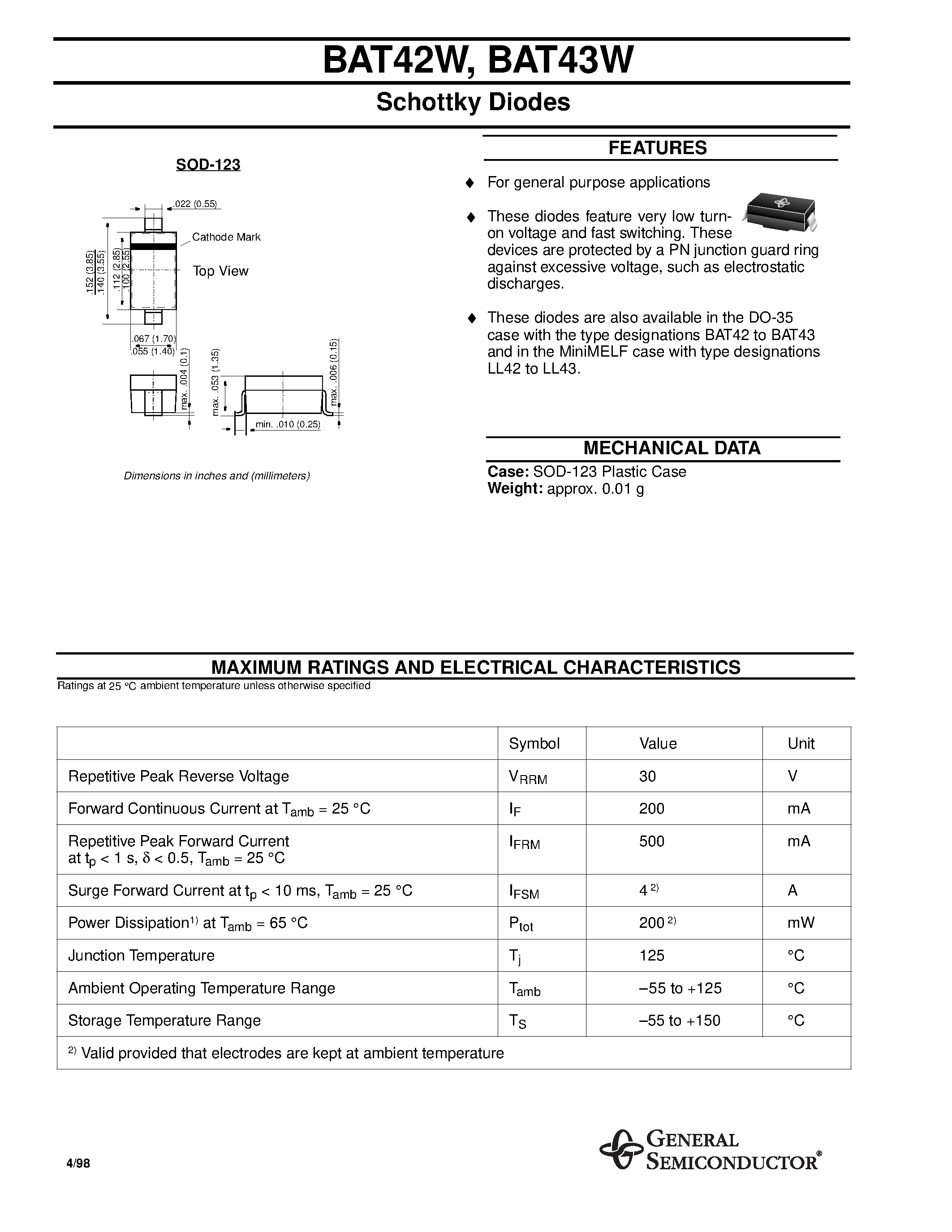 bat15-03w-datasheet bat15-03w-datasheet