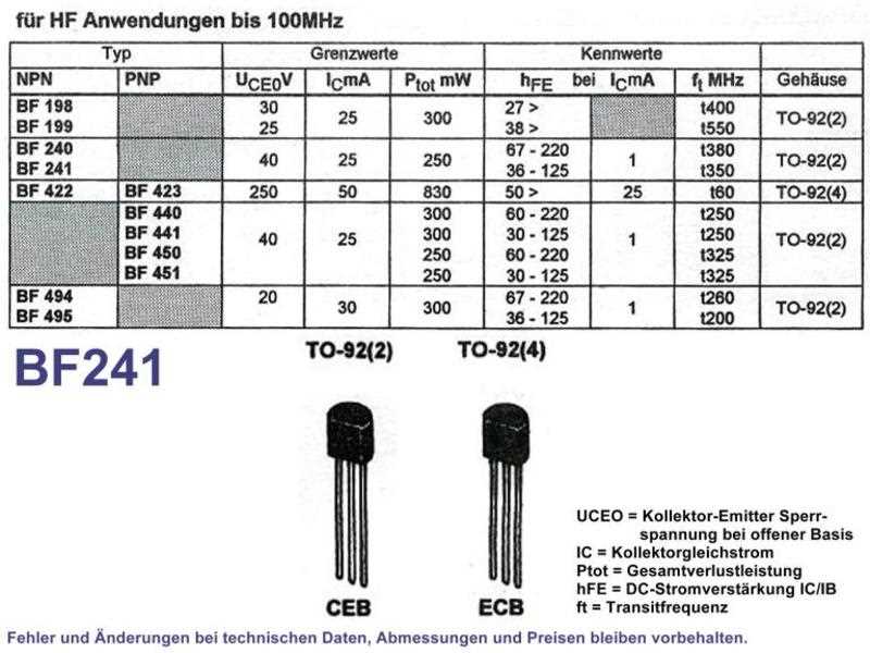 bf240-datasheet bf240-datasheet