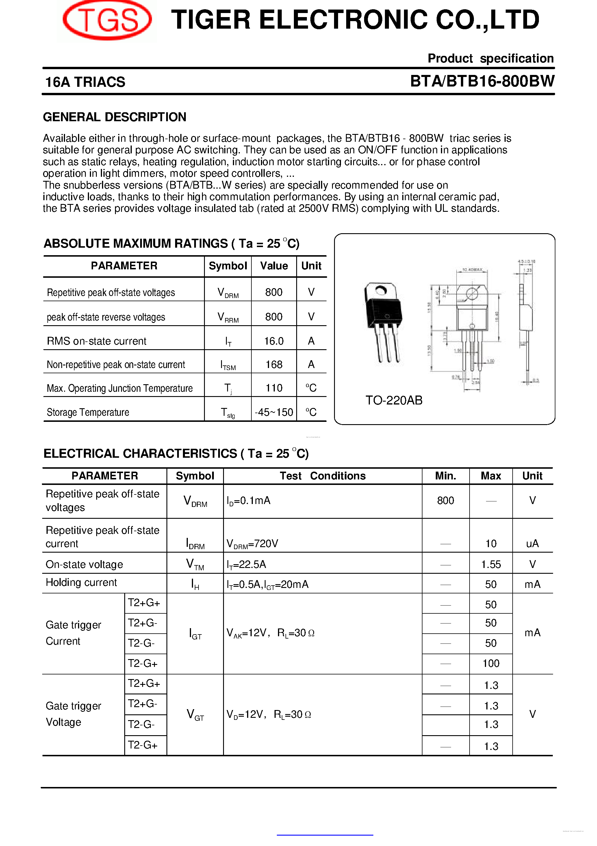 btb16-800bw-datasheet btb16-800bw-datasheet