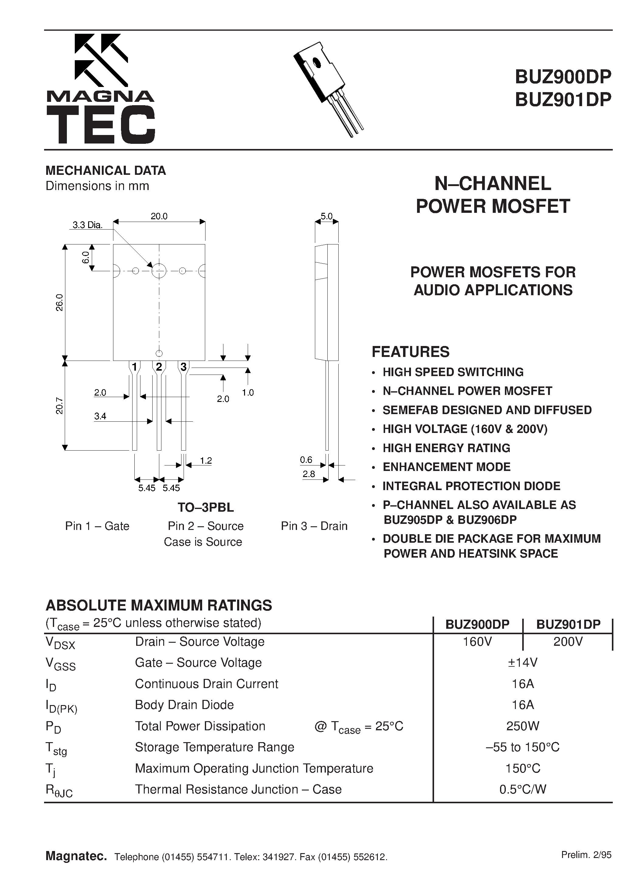 buz900-datasheet buz900-datasheet