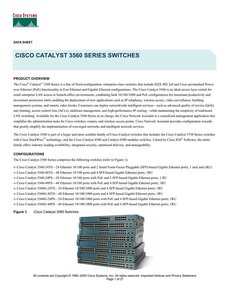 catalyst-3560-datasheet
