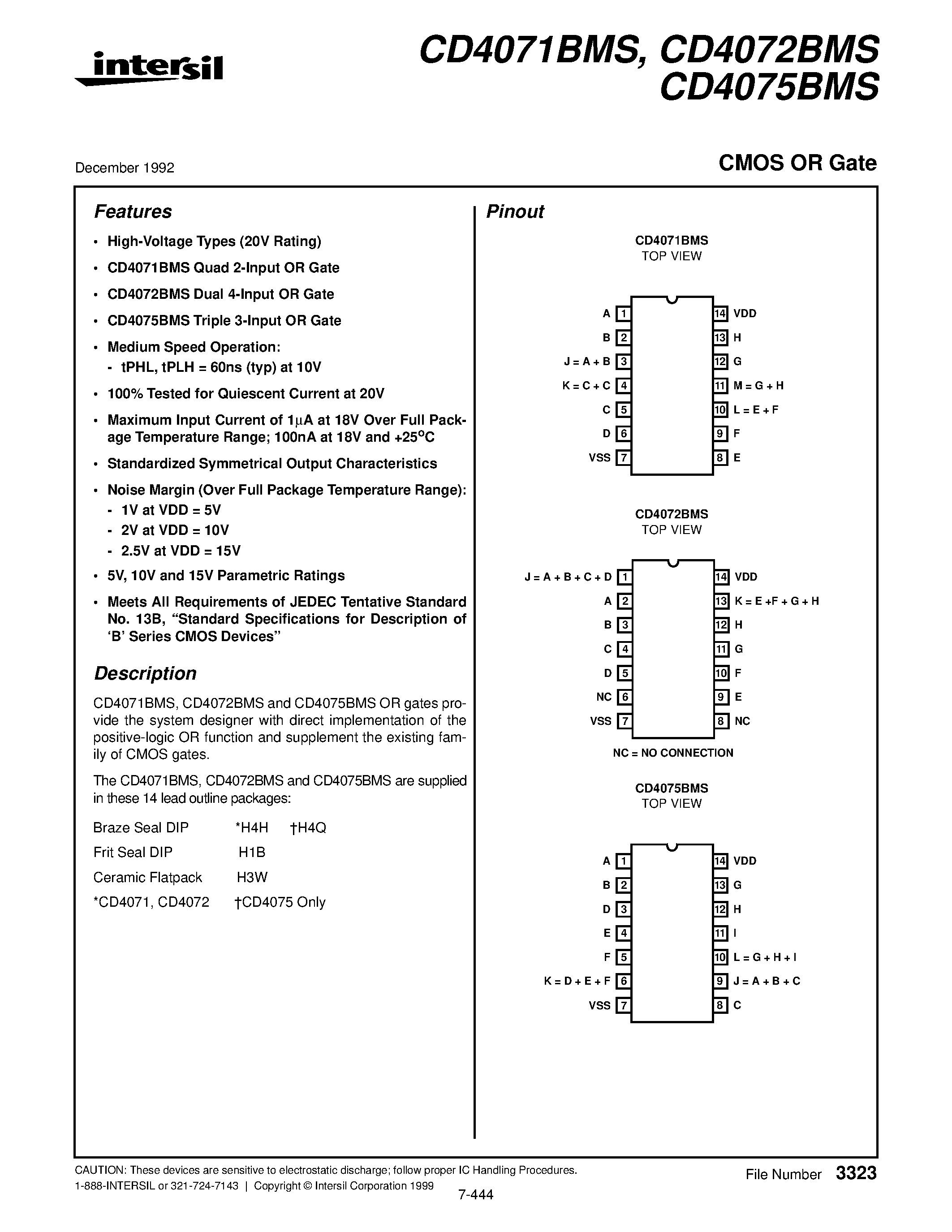 cd4071-datasheet cd4071-datasheet