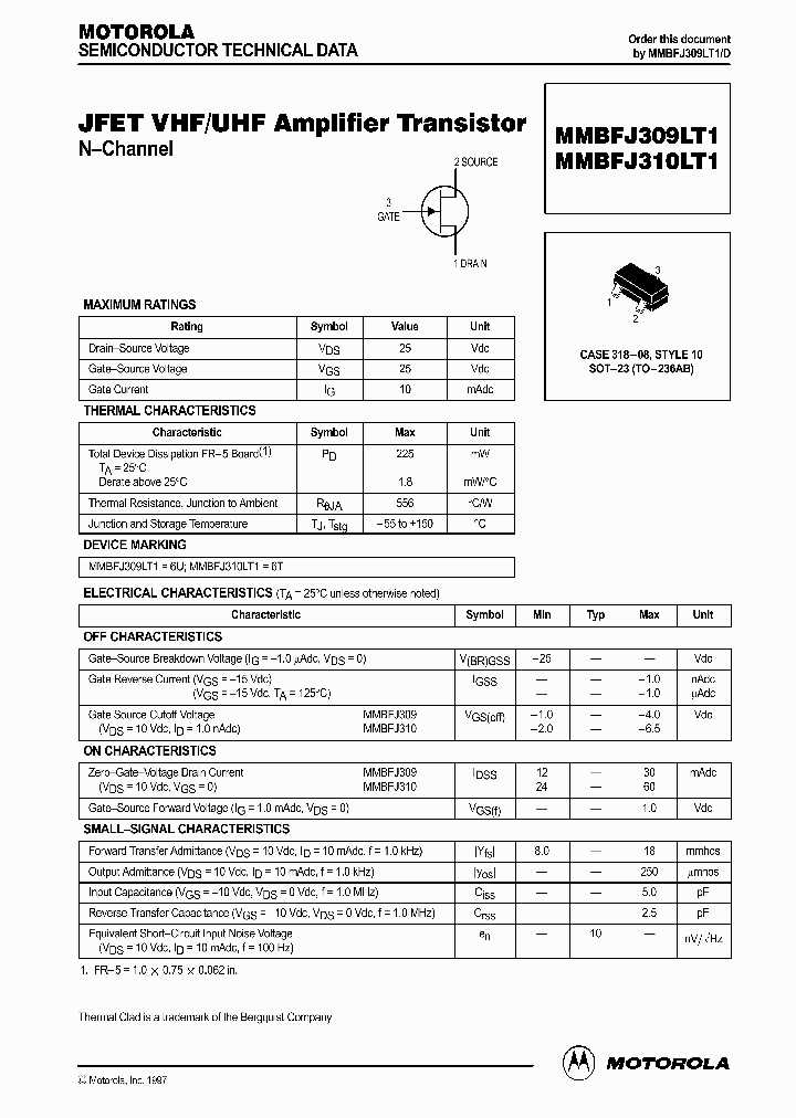 mmbfj310-datasheet