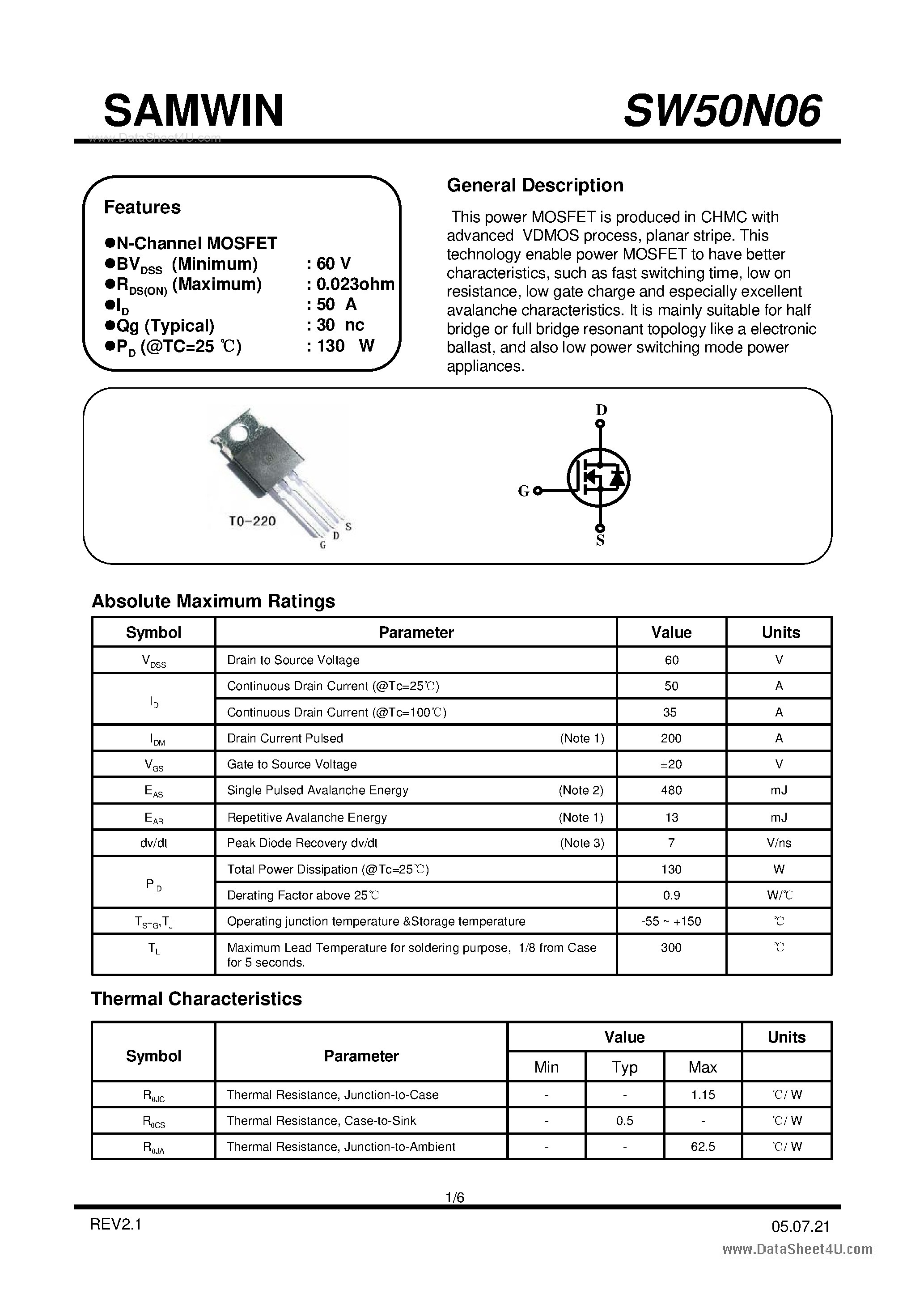 6n6-datasheet