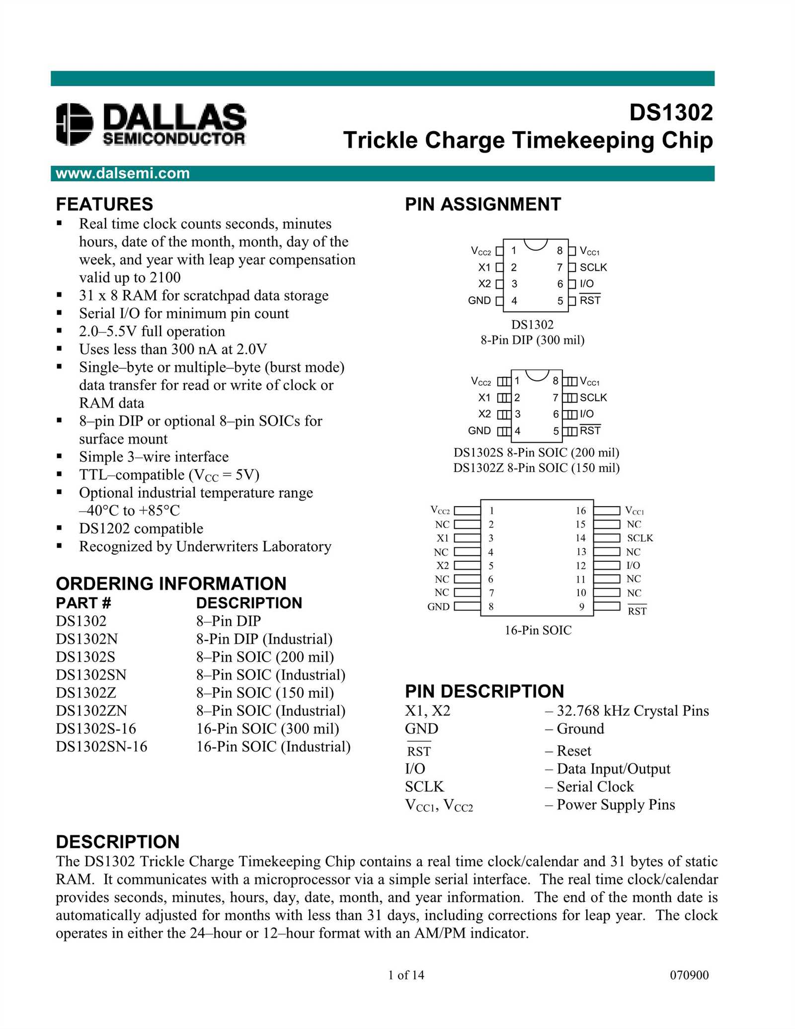 ds1302z-datasheet ds1302z-datasheet