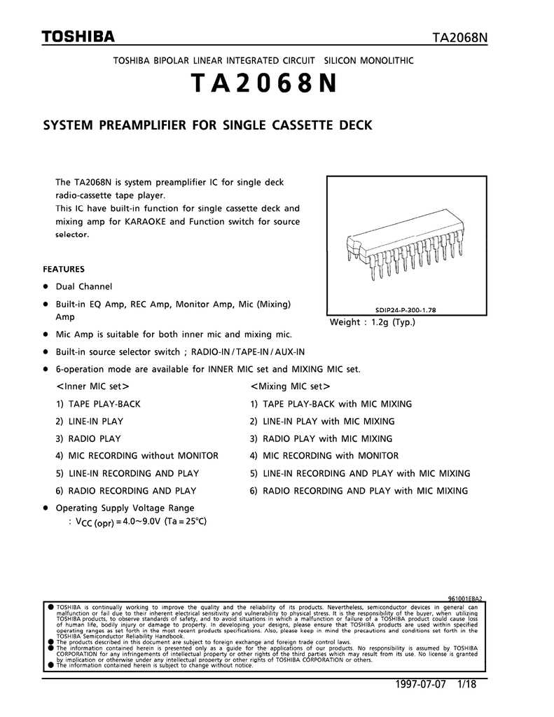 2068-datasheet 2068-datasheet