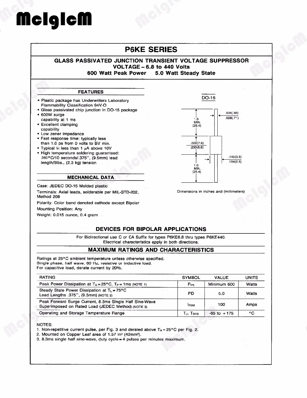 p6ke20a-datasheet p6ke20a-datasheet