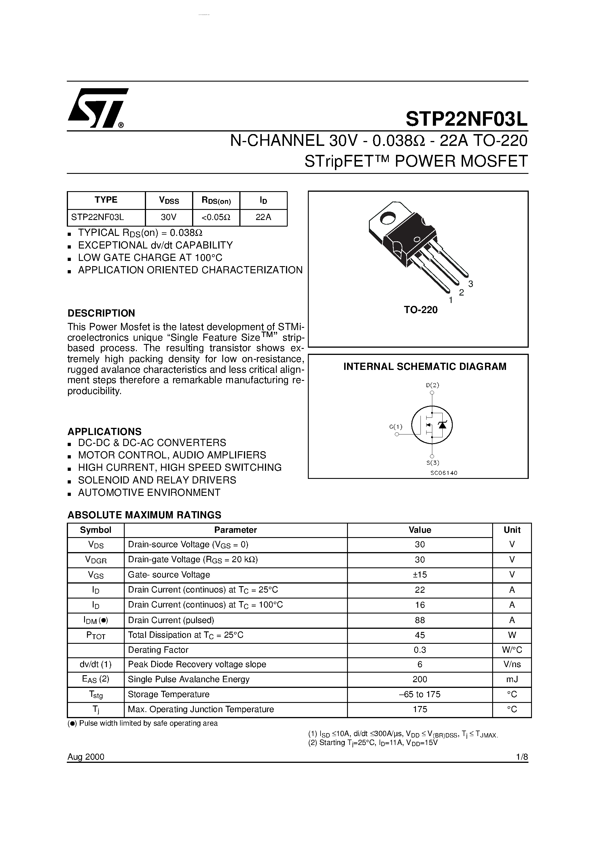 80nf03l-datasheet 80nf03l-datasheet