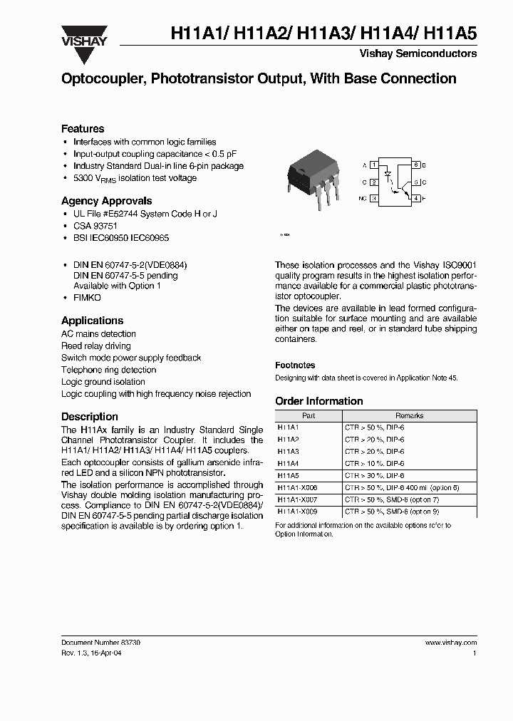optocoupler-datasheet-4-pin