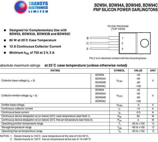 bdw93-datasheet