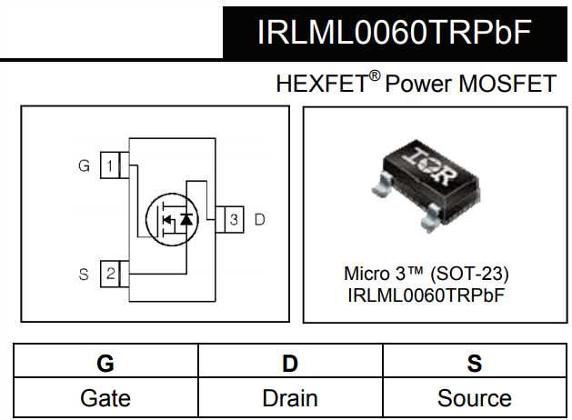 irlml0030trpbf-datasheet irlml0030trpbf-datasheet