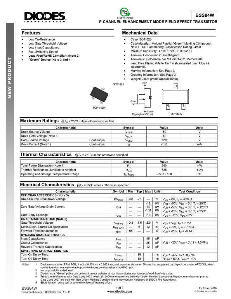 bss84p-datasheet