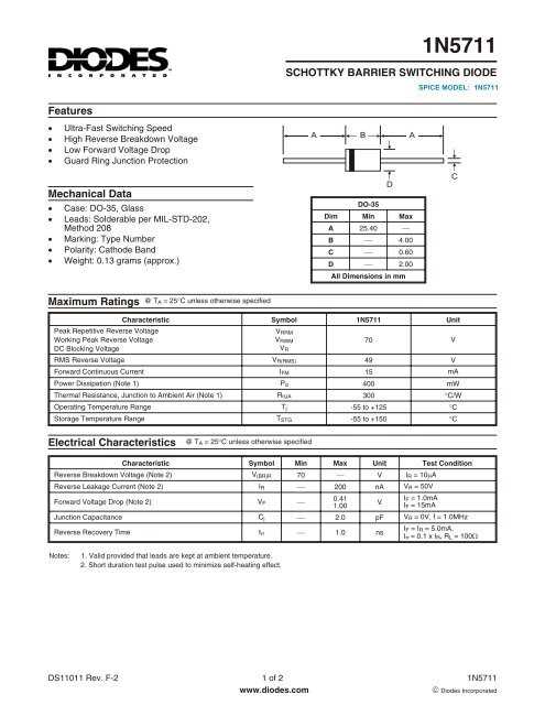 diodo-schottky-datasheet diodo-schottky-datasheet
