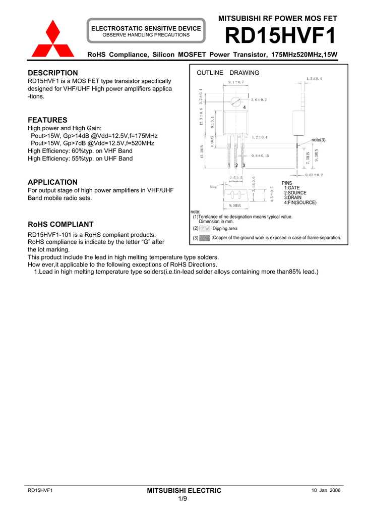 rd15hvf1-datasheet rd15hvf1-datasheet