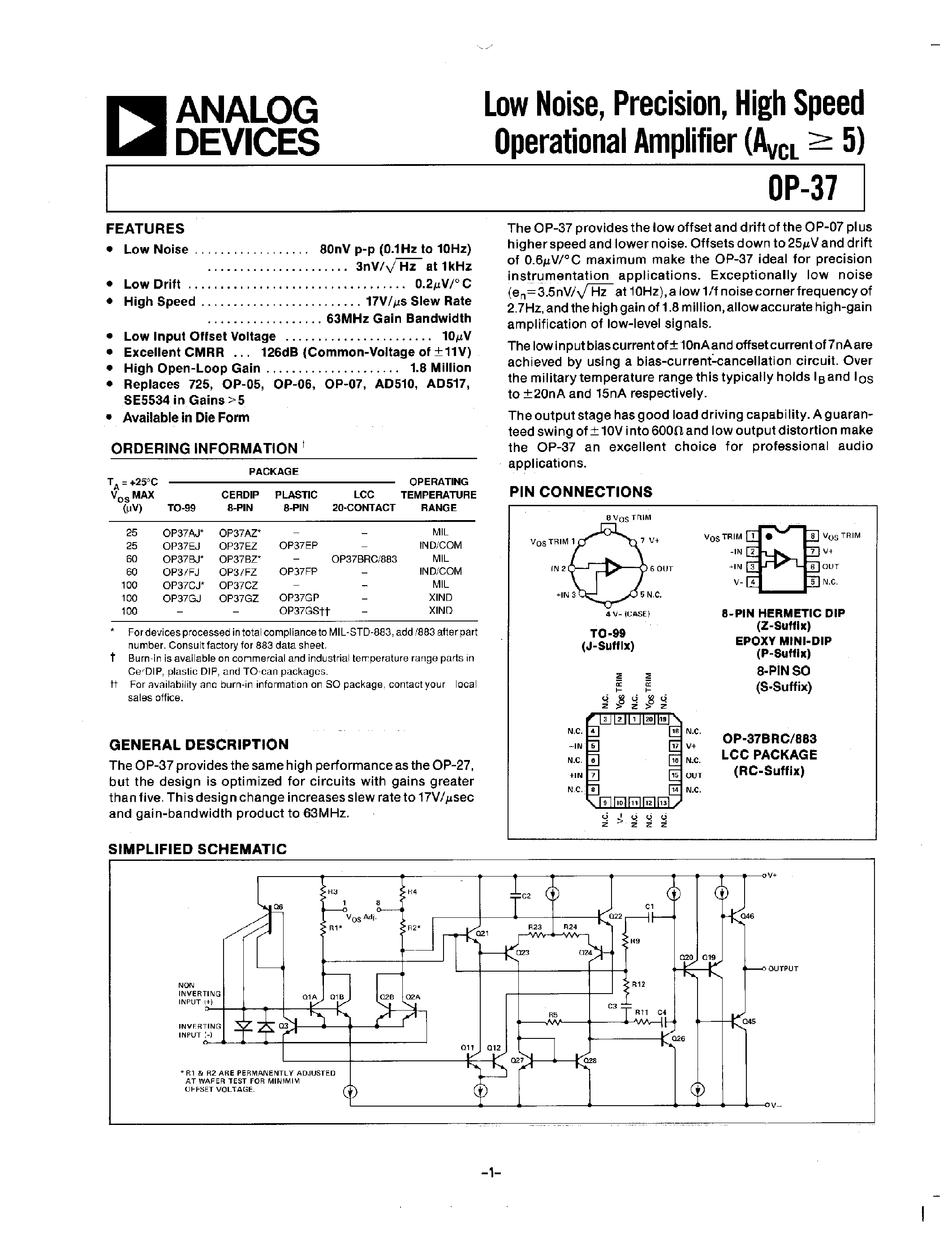 op37e-datasheet op37e-datasheet