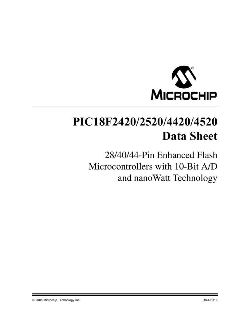 pic18lf4520-datasheet pic18lf4520-datasheet