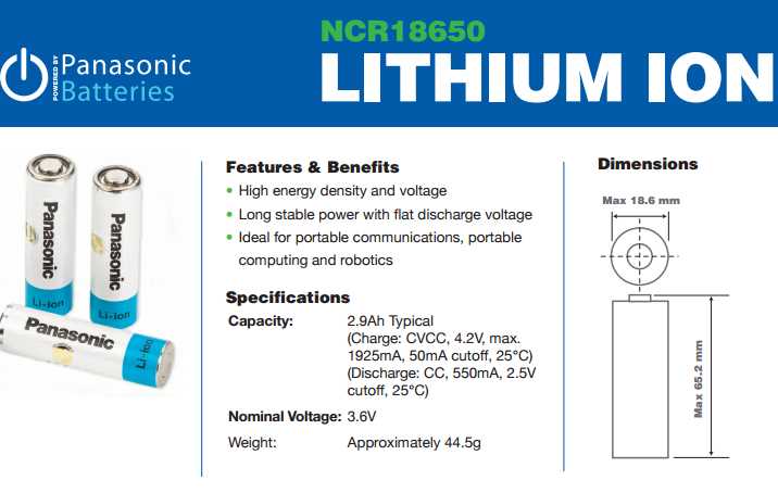 panasonic-18650-datasheet panasonic-18650-datasheet