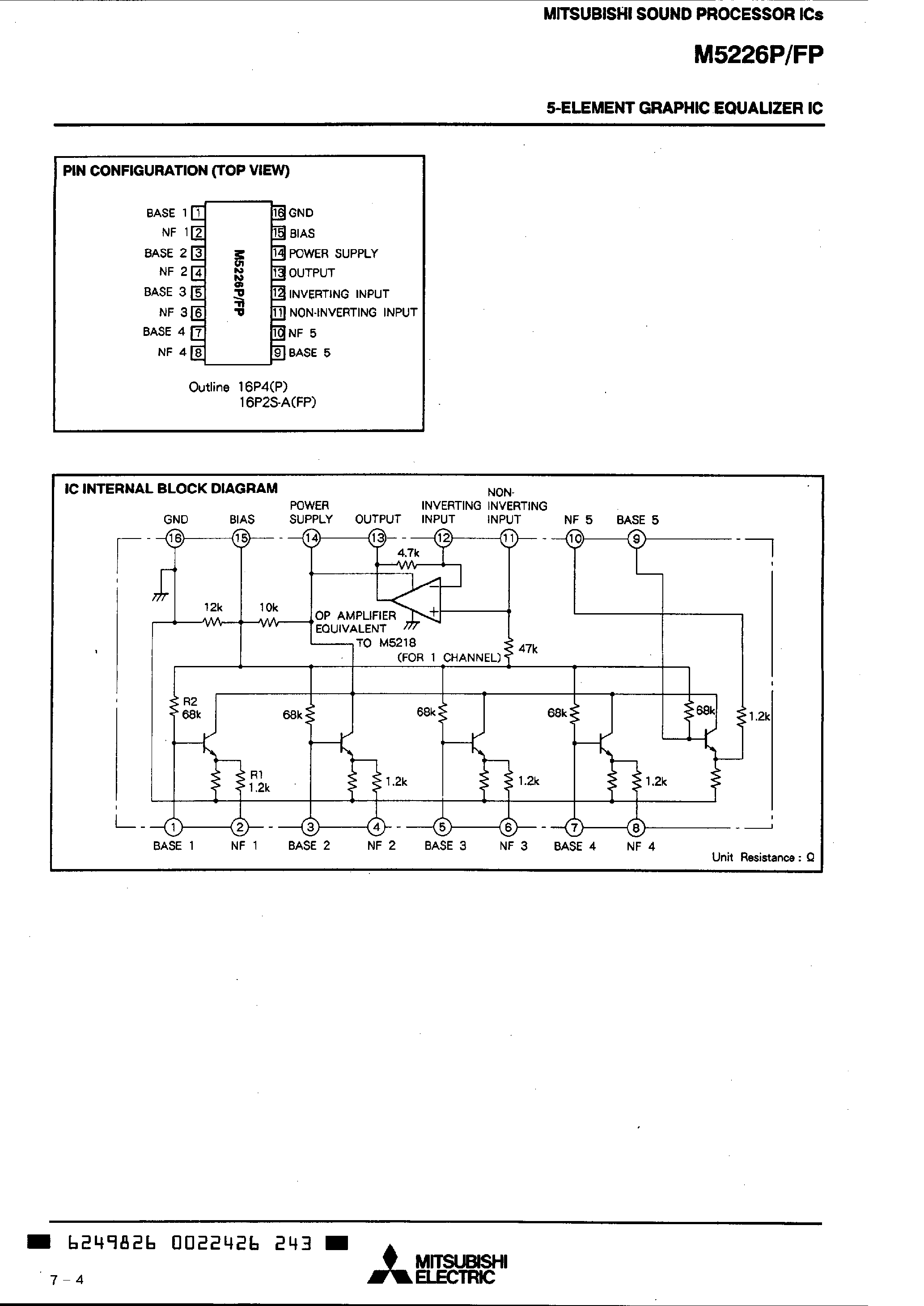 m5226p-datasheet m5226p-datasheet