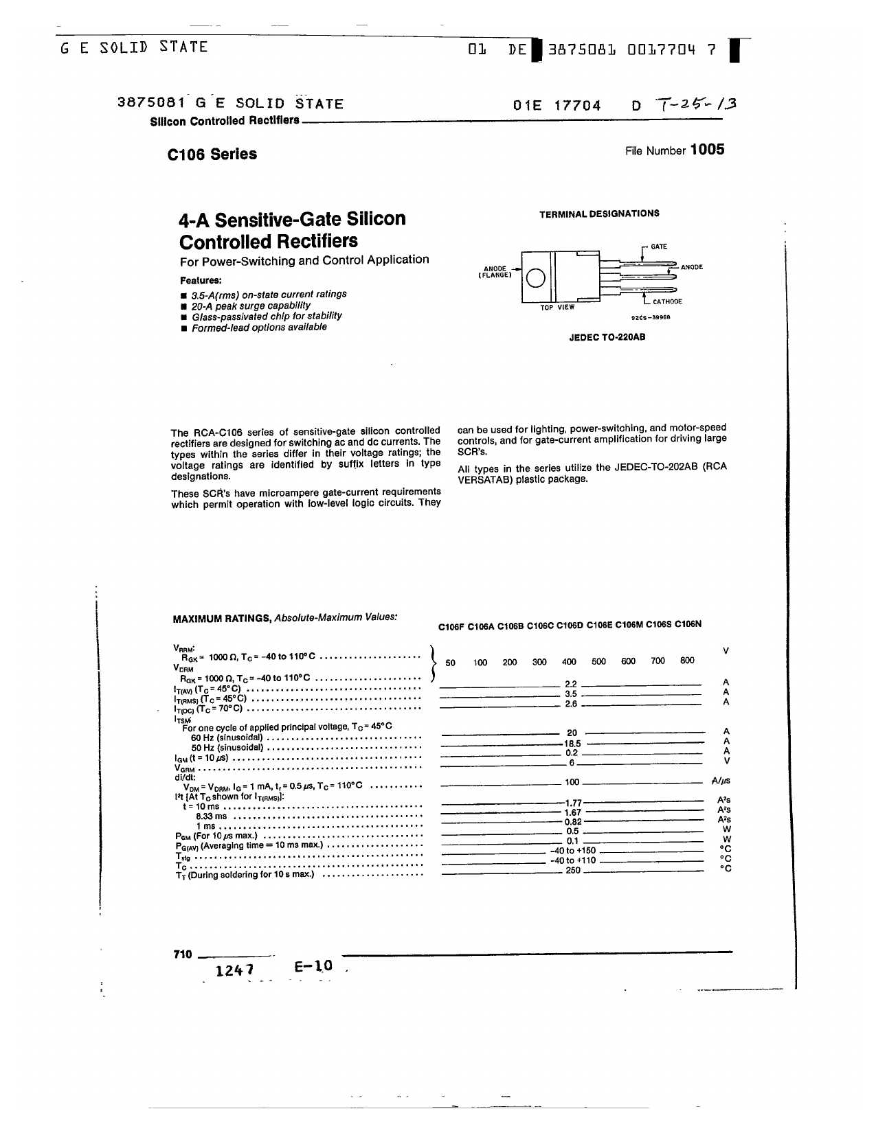 c106-datasheet