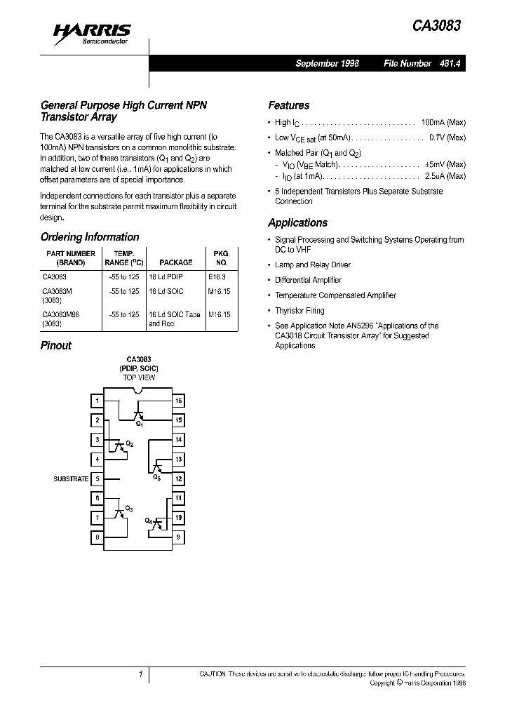 ca3083z-datasheet
