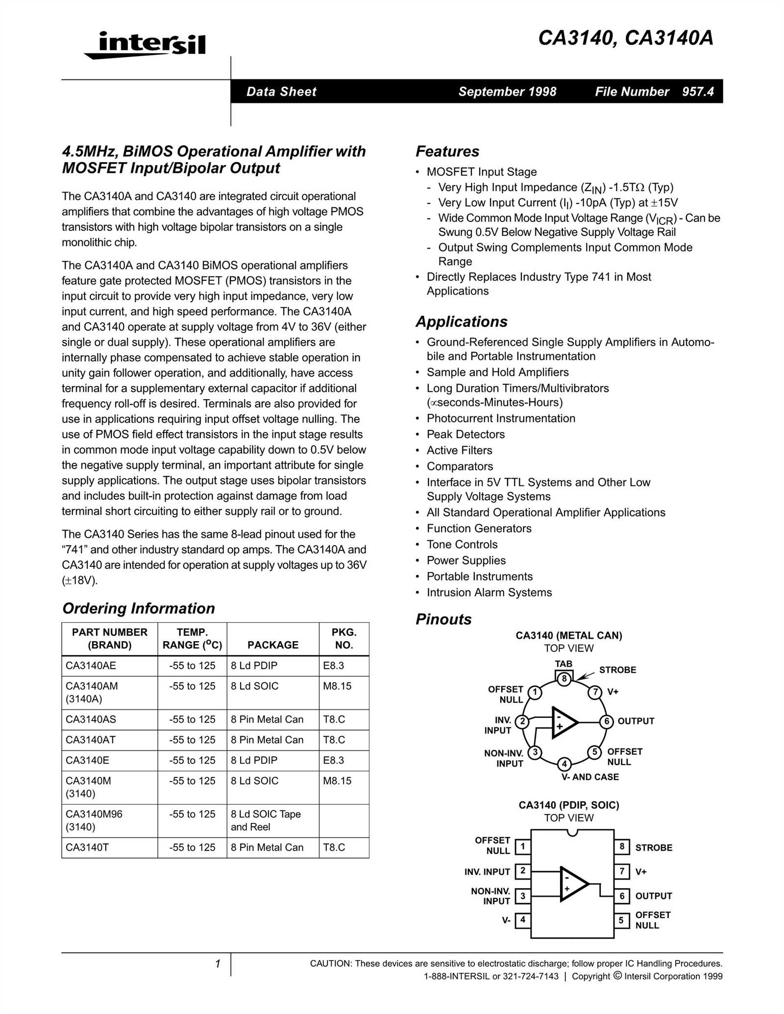 ca3140t-datasheet