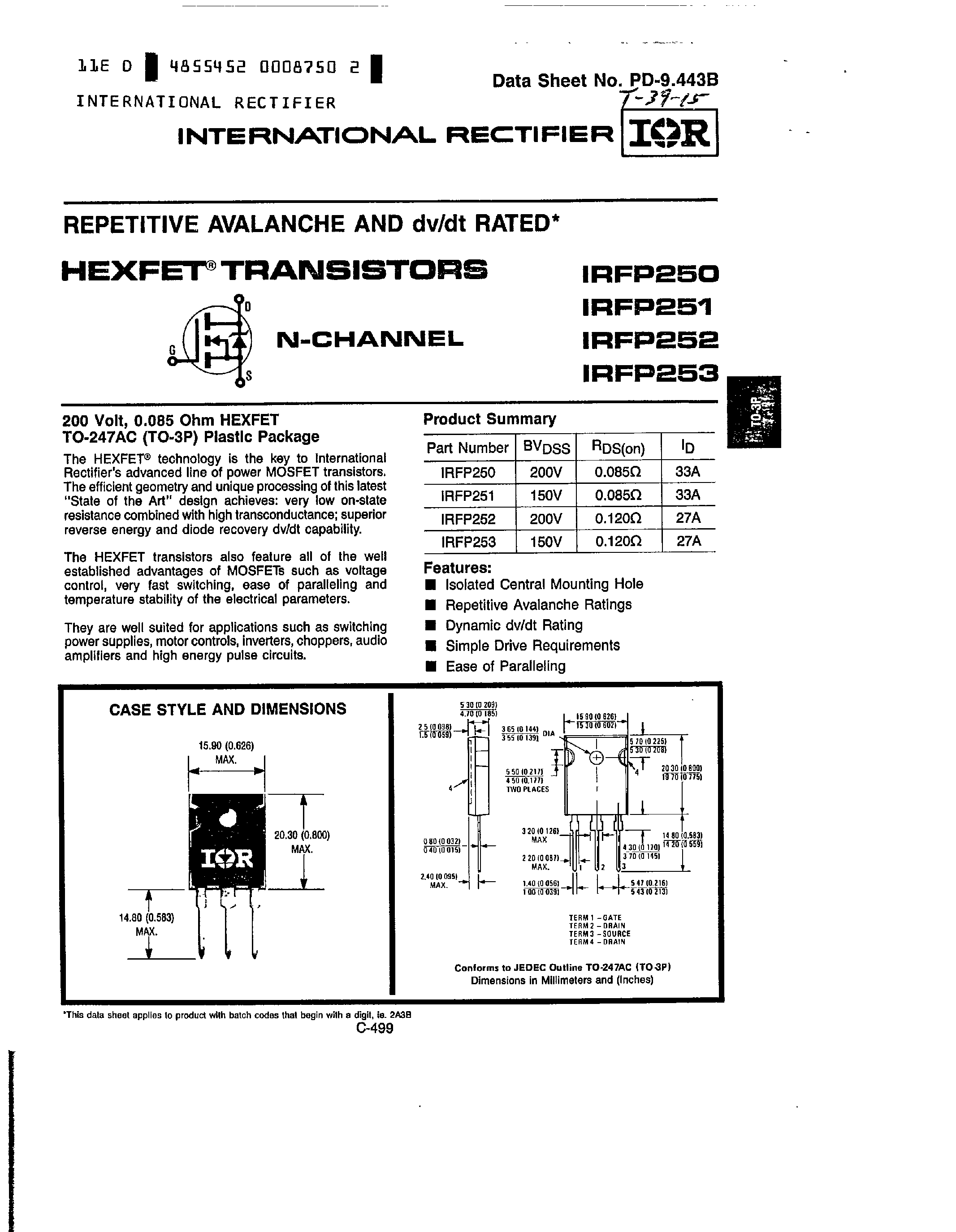 irfp150-datasheet